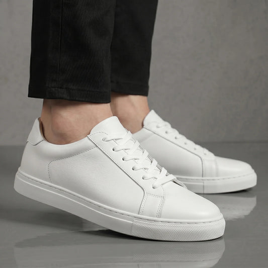 Sneakers Blanc en Cuir - Tres Confortable