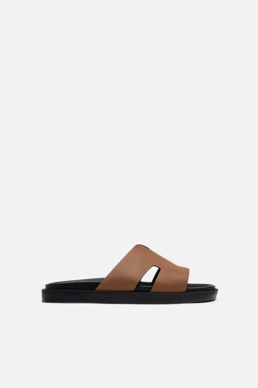 Sandales Yasmo Cuir Marron