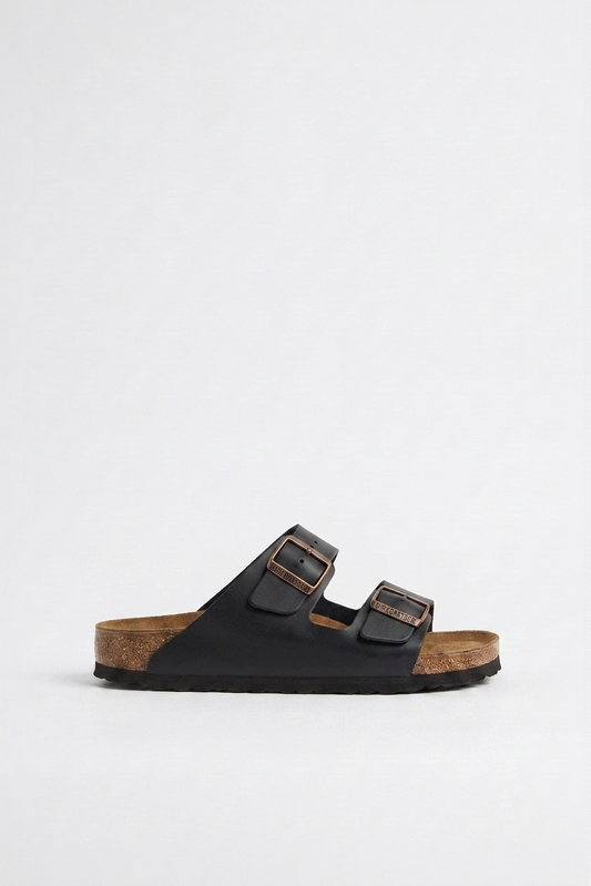 Sandales Double Boucle  Noir– Yasmo Shoes