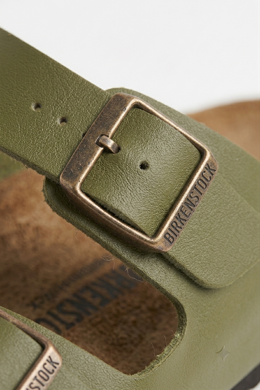 Sandales Double Boucle  Vert– Yasmo Shoes