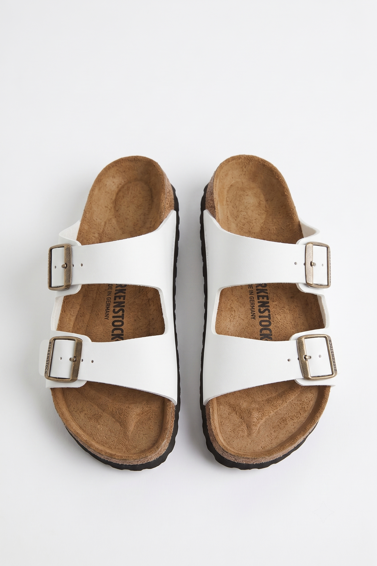Sandales Double Boucle Blanches – Yasmo Shoes